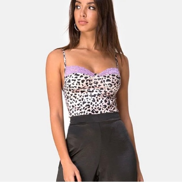 Motel Rocks Animal print Bodysuit. NWT. Size Small. - Picture 3 of 7